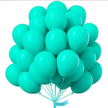 Wanna Party Teal Blue Balloon 10"- 20 PC