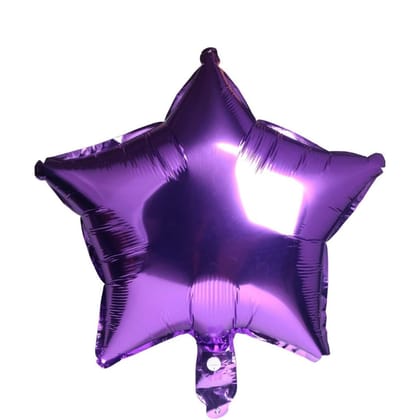 Wanna Party Purple Star Balloon - Set of 4