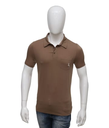 Men' Olive Steen  Solid Polo T-Shirt