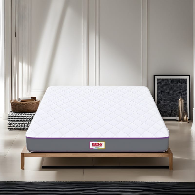 Usha Shriram 7-Zone With Posture Contour Tech 5 inch Double High Resilience (HR) Foam Mattress  (L x W: 72 inch x 48 inch)