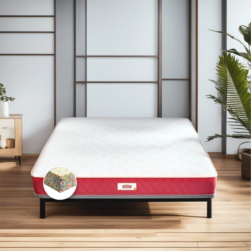 COIRFIT BONE ZONE with REBOTECH Tech. 4 inch Single Bonded Foam Mattress