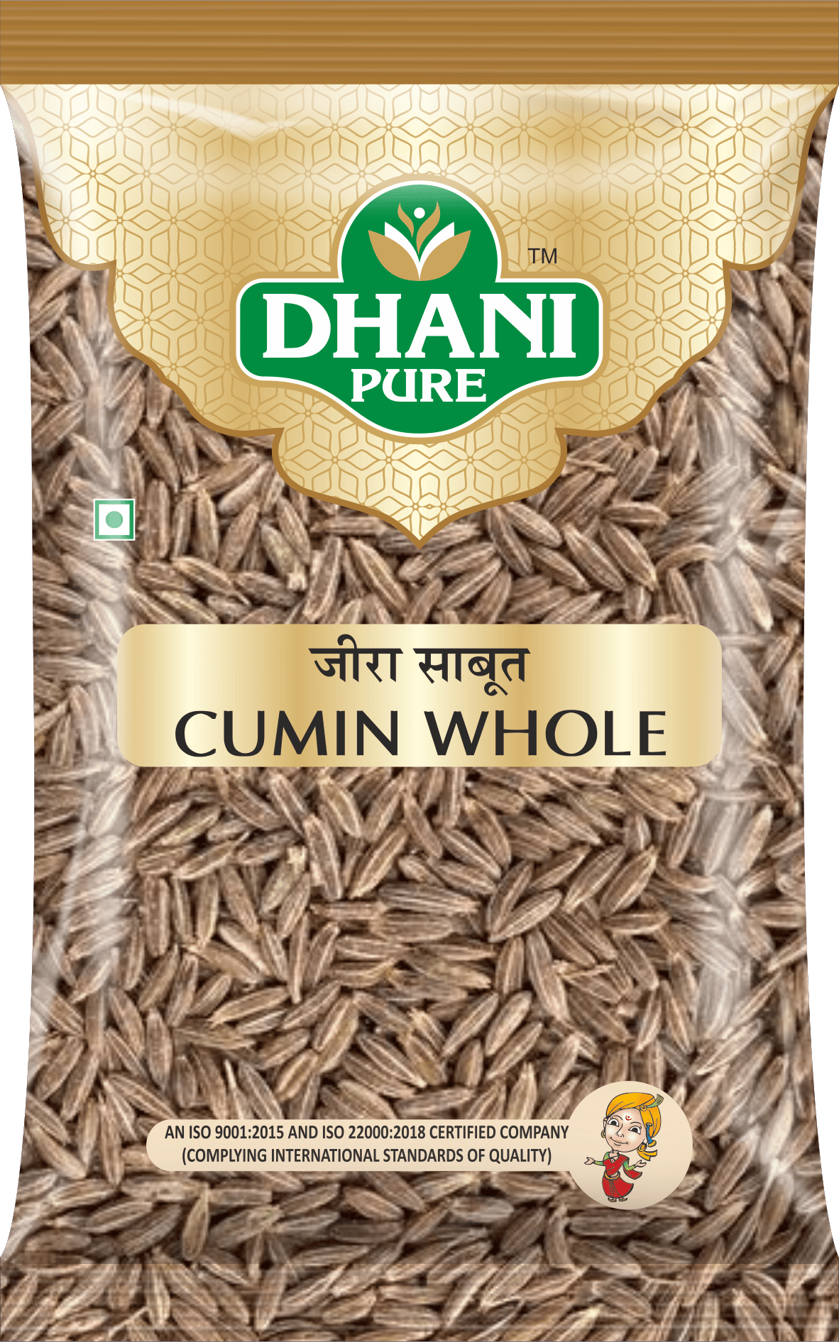 DHANI PURE CUMIN (JEERA) WHOLE, 100g