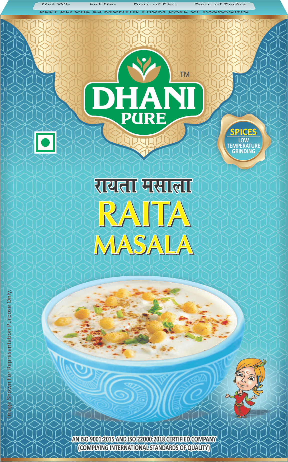 DHANI PURE RAITA MASALA BOX (MRP : RS. 10/- ONLY)