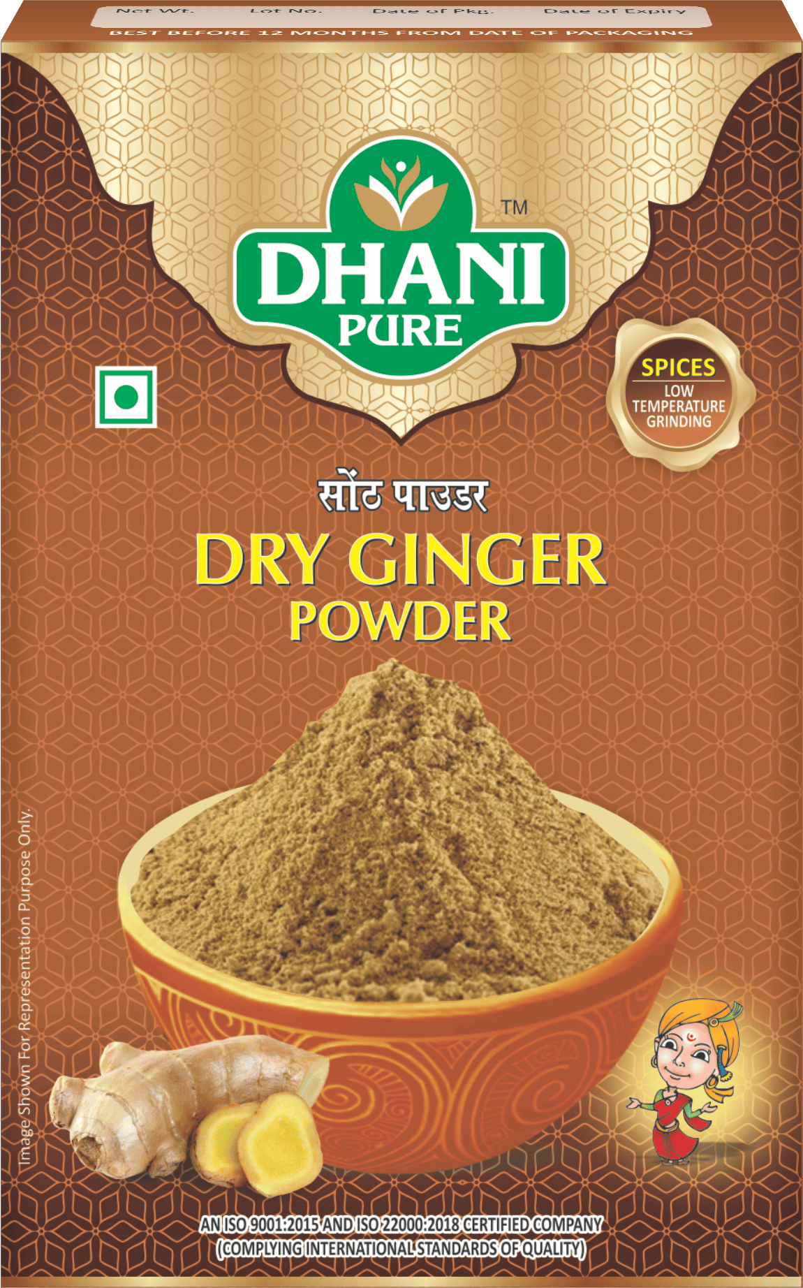 DHANI PURE GINGER POWDER BOX (MRP : RS. 10/- ONLY)