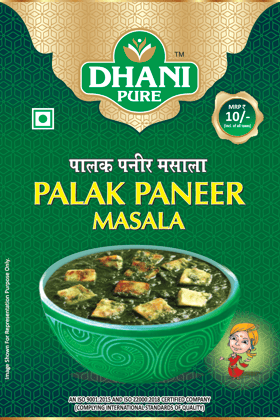 Dhani Pure Palak Paneer Masala Box (MRP : RS. 10/- ONLY)