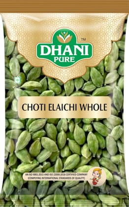 DHANI PURE SMALL CARDAMOM / CHOTI ELAICHI WHOLE, 50g