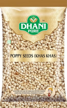 DHANI PURE POPPY SEEDS / KHAS KHAS WHOLE, 100g