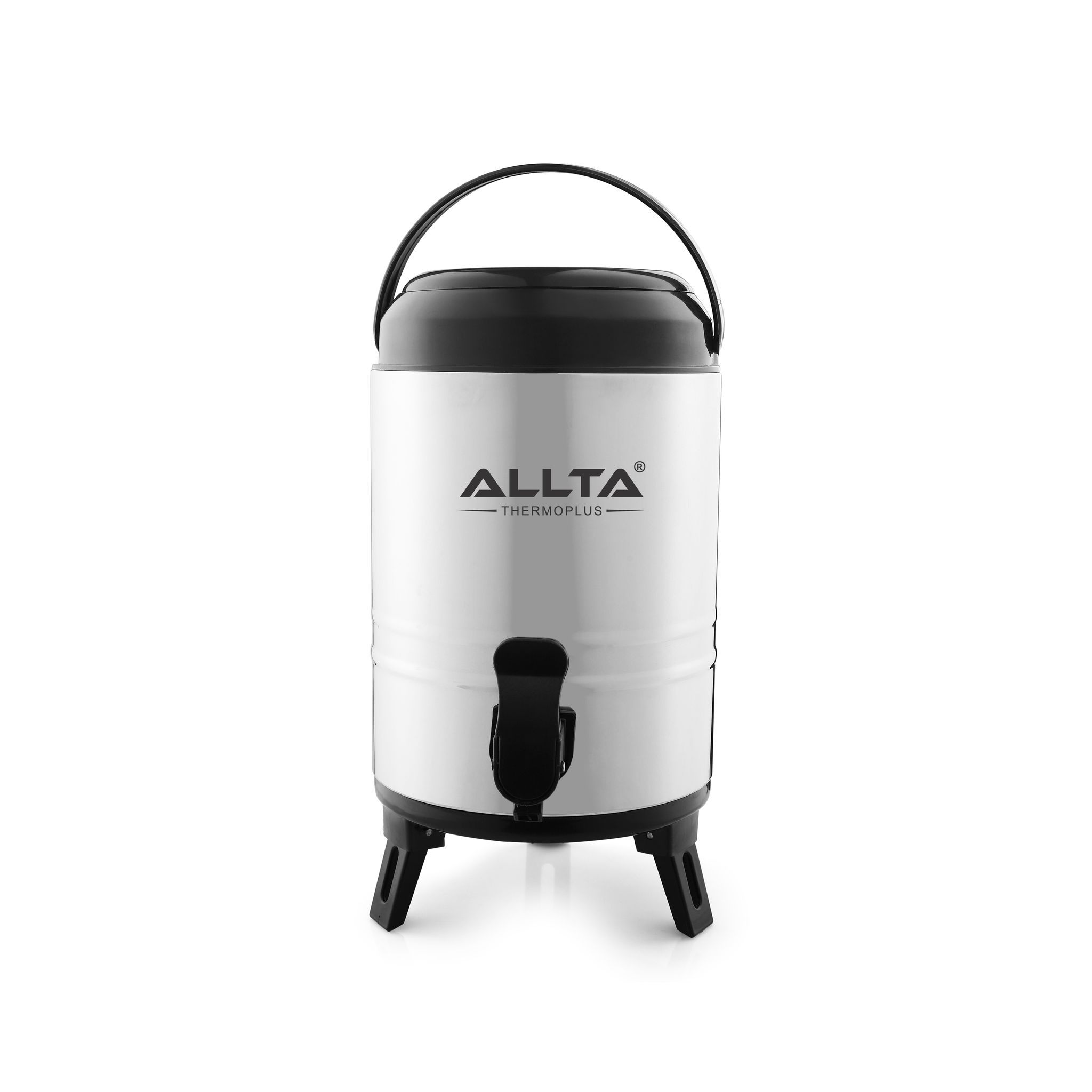 ALLTA Pro Stainless Steel Insulated Water Jug 3.5 Litres With Foldable Legs| Hot & Cold Water Dispenser | for Home/Kitchen/Picnic/Office