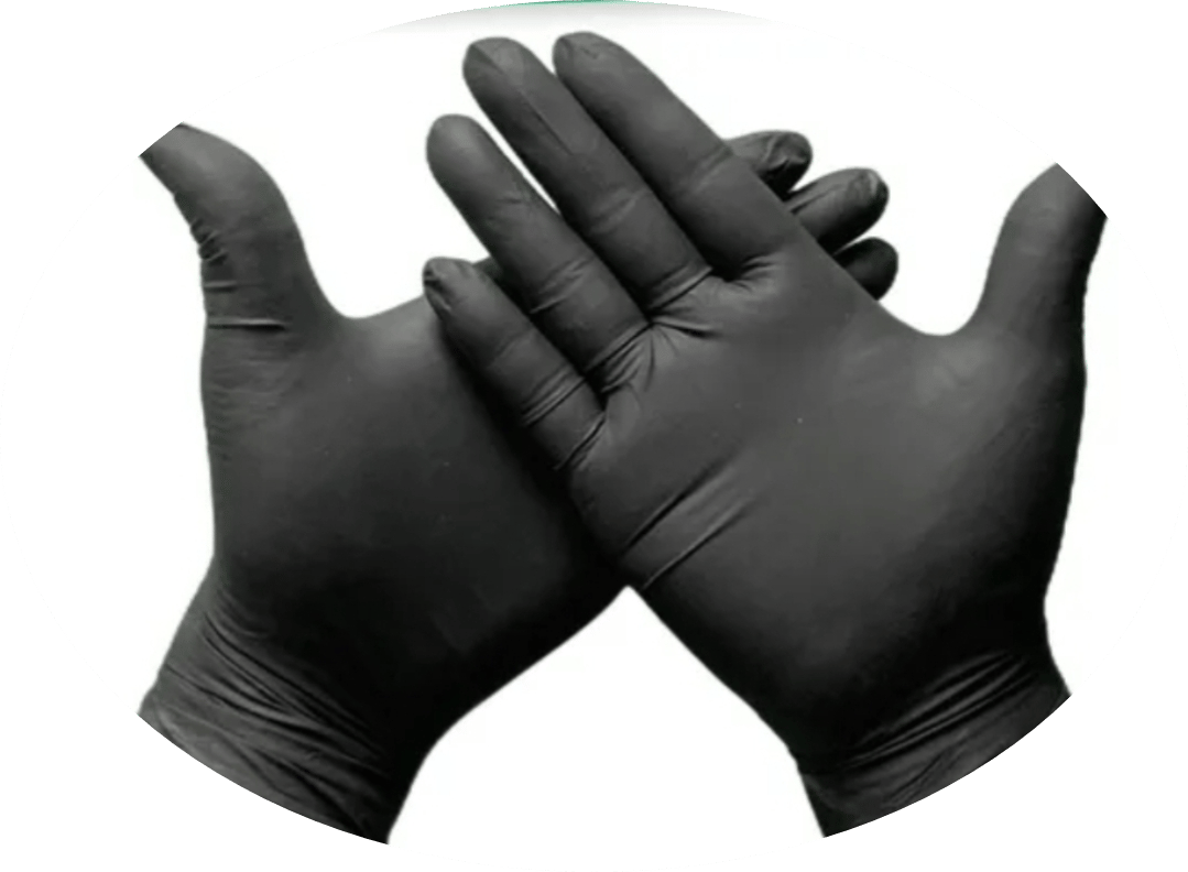 Black Nitrile Gloves Large - Disposable, Powder-Free, Latex-Free, 100 Count