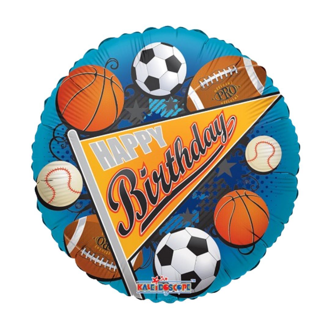 Wanna Party Sports Theme Birthday Balloon 18"