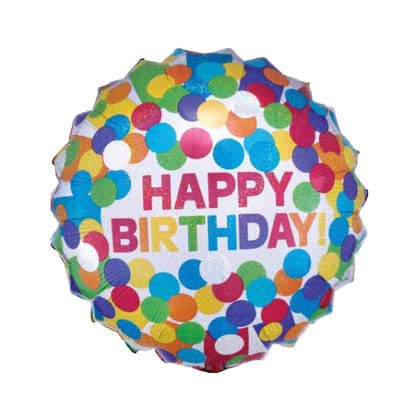 Wanna Party Colorful Candy Happy Birthday Balloon 18"