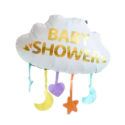 Wanna Party Baby Shower White Cloud Multicolor