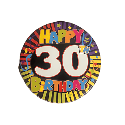 Wanna Party 30th Birthday Badges - Pack of 6