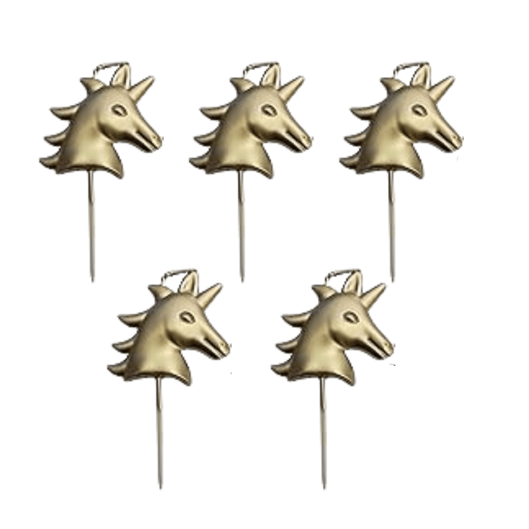 Wanna Party Golden Unicorn Candles - 4PC