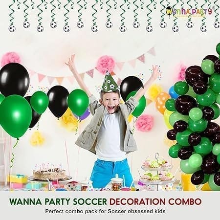 Wanna Party Soccer Theme Birthday Decoration Combo