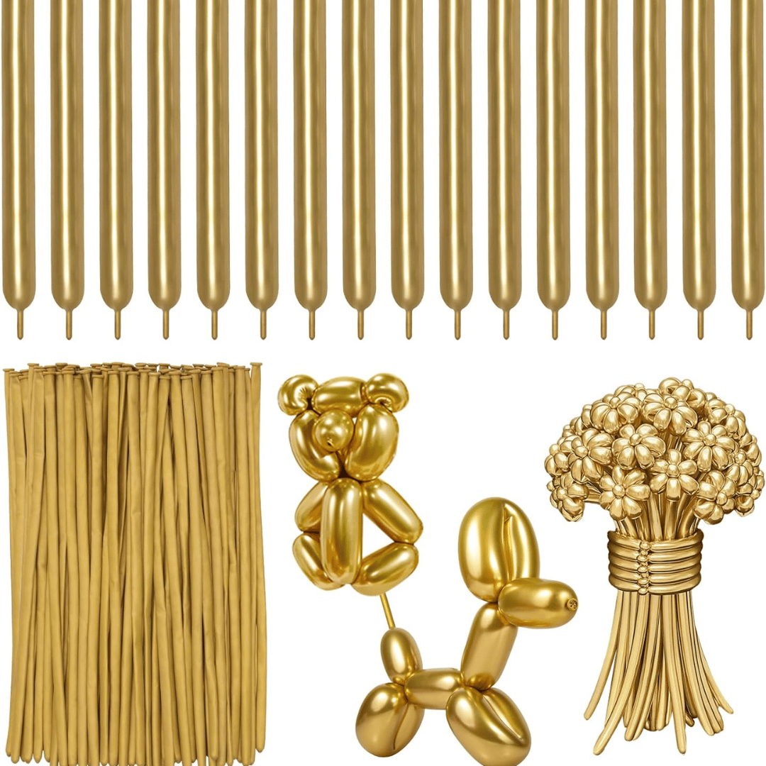 Wanna Party Chrome Gold BT Balloons - 50PC