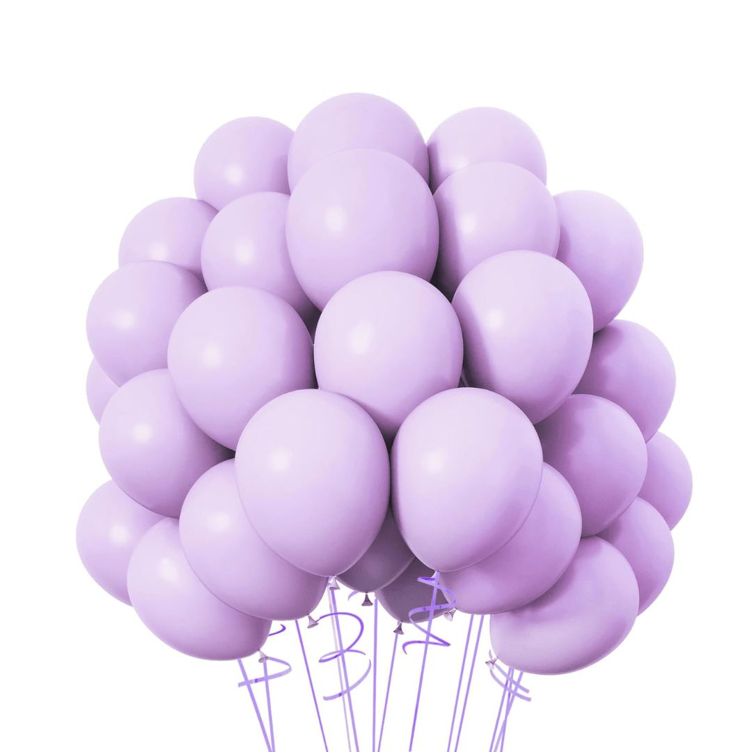 Wanna Party 10" Macaron Light Purple Balloon- 50PC