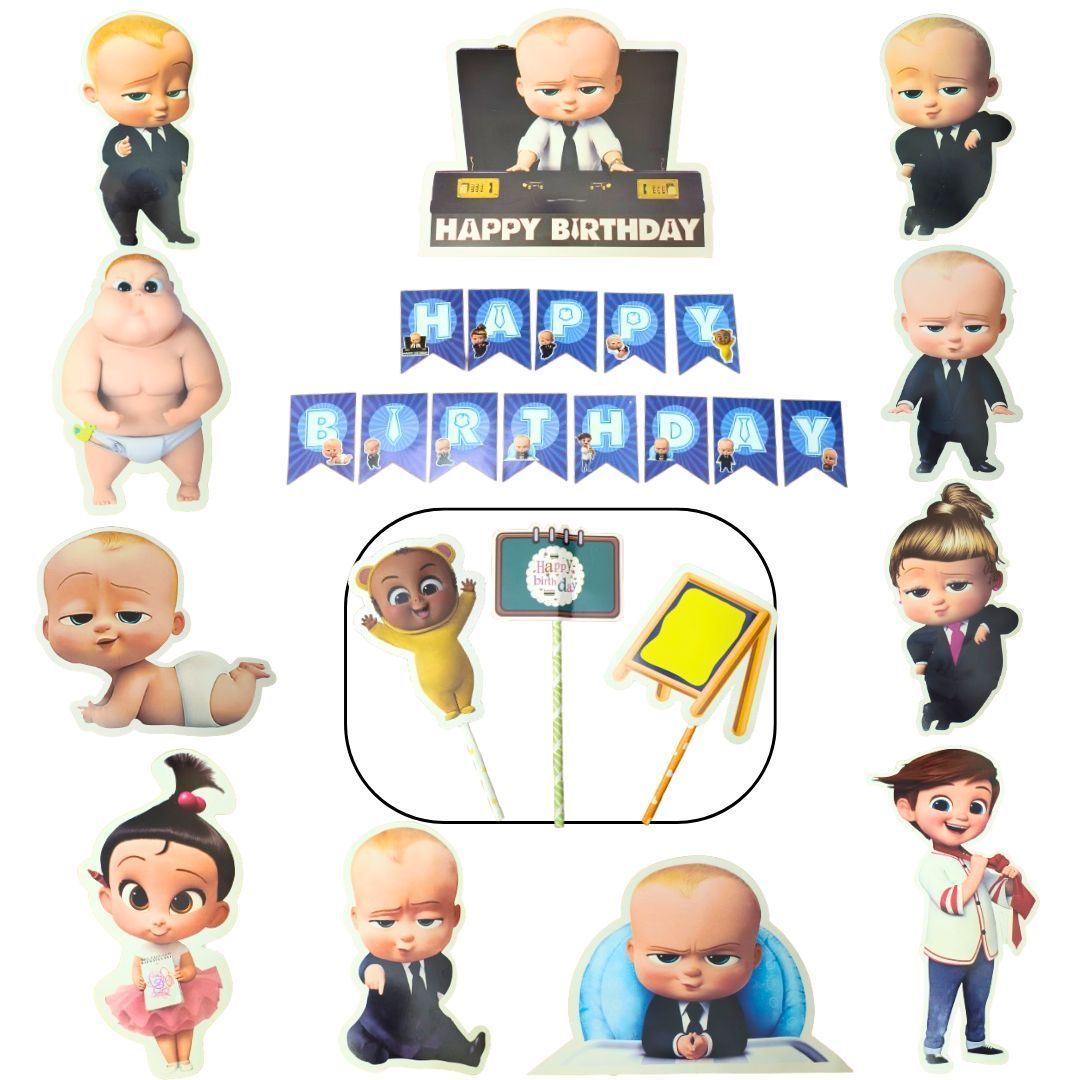 Wanna Party Boss Baby Birthday Party Set - 16PC