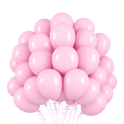 Wanna Party 10" Macaron Light Pink Balloon- 50 PC