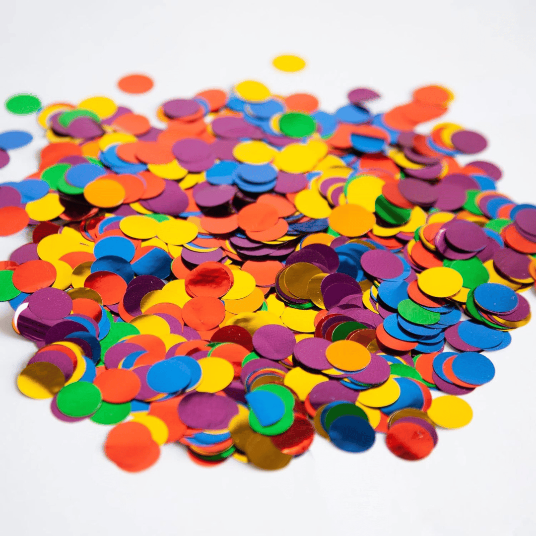 Wanna Party Multicolour Polka Dot Round Confettis for Table Decoration