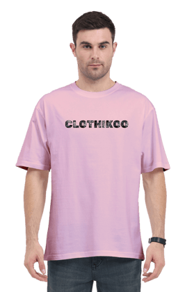 Clothikoo Classic Oversized T-Shirt (Baby Pink Colour, 240 GSM)