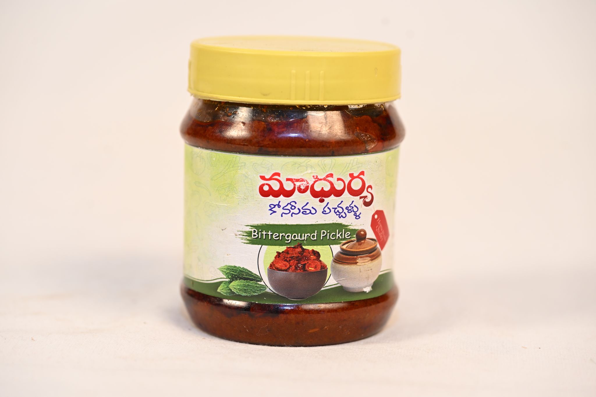 Tangy Andhra Style Bitter Gourd Pickle