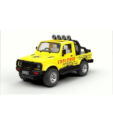 Plastic Maruti Gypsy Sports Die Cast Model Open Ranger Jeep (Assorted) PID50351