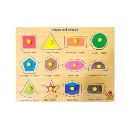 Shapes with Color | Wood | Educational Toys | 3+ Years PID52114