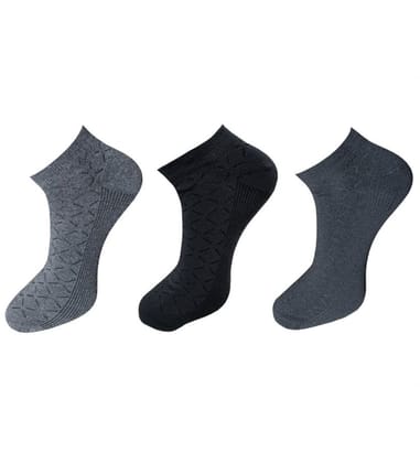 3_Pair Set Unisex Casual Cotton Printed Ankle Length Socks (Multicolor) PID54125