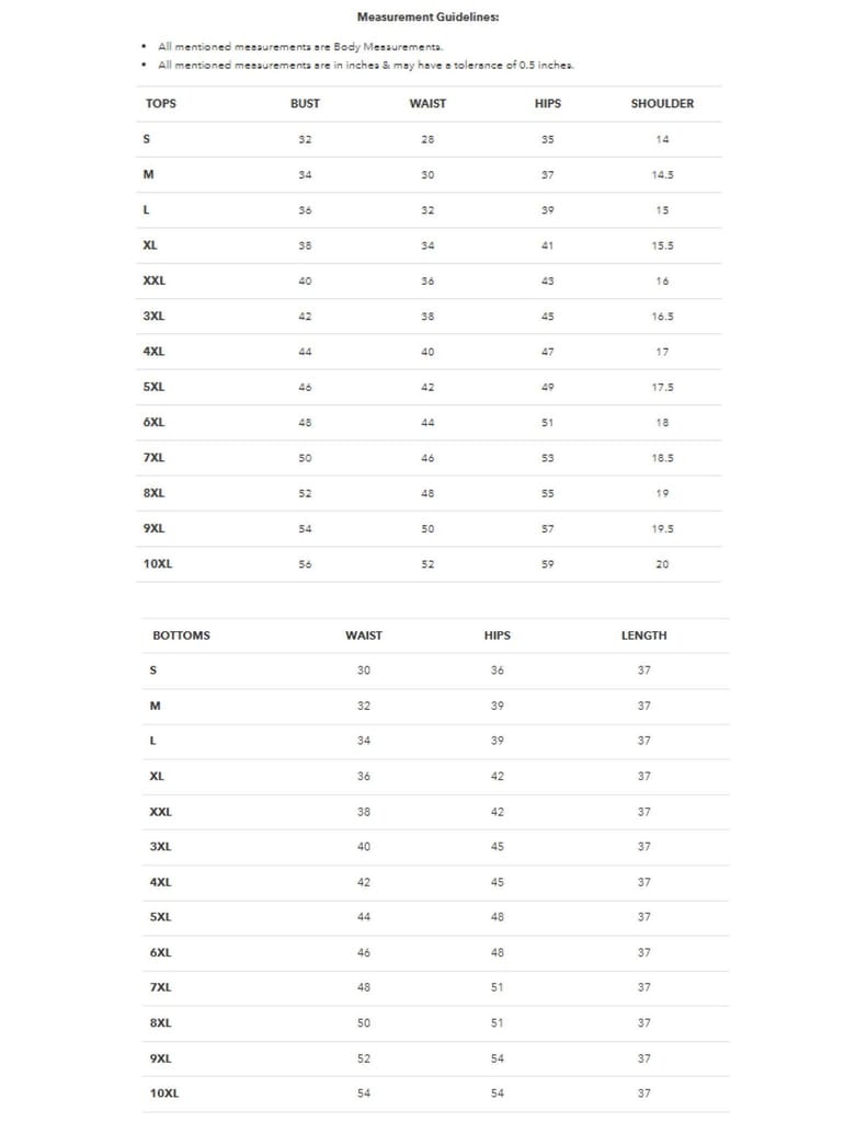 Size Guide