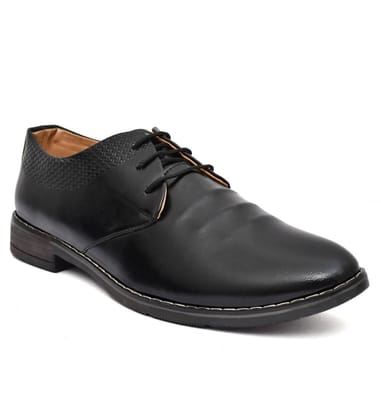 Men's Synthetic Leather Formal Shoes (Black)