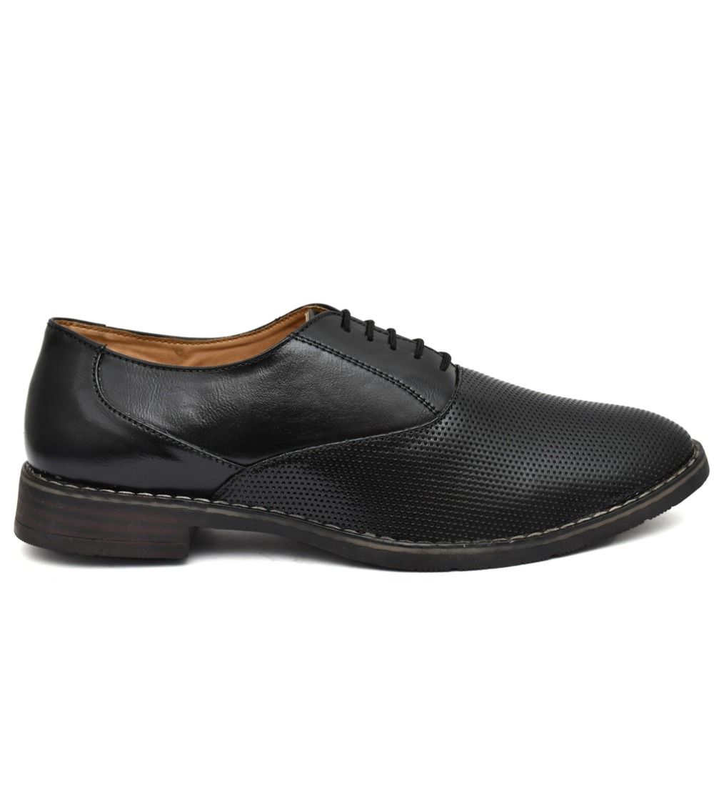 Men's Synthetic Leather Formal Shoes (Black)