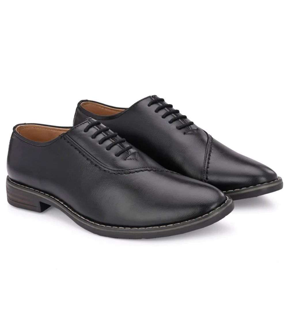 Men's Synthetic Leather Formal Shoes (Black)