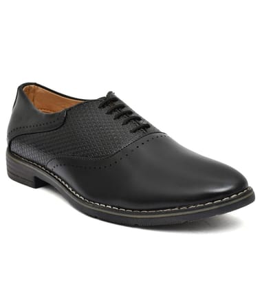 Men's Synthetic Leather Formal Shoes (Black)