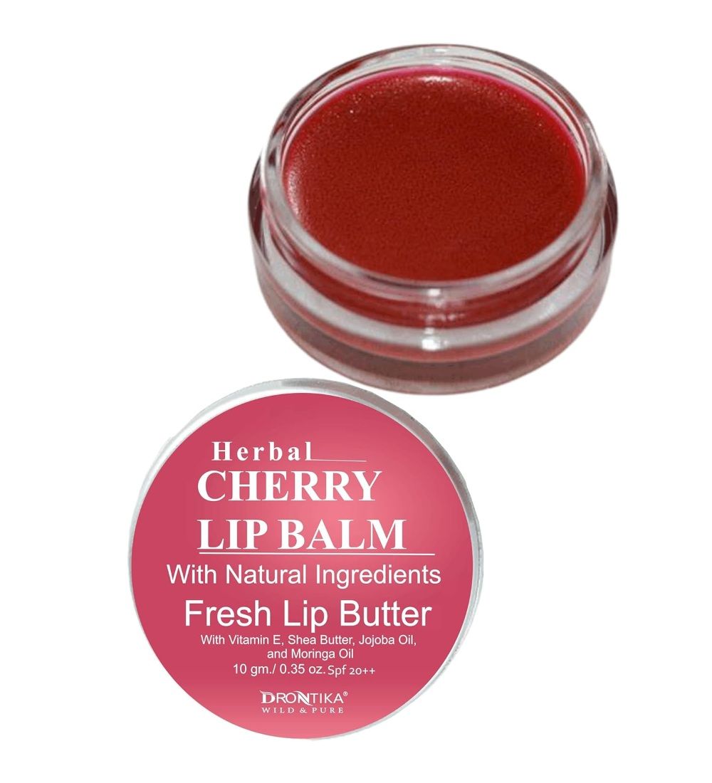 Unisex Herbal Dark And Chapped Lips Cherry Lip Balm (10gm) PID57432