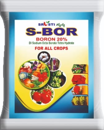 S-BOR: Boron 20%  Sodium Octa Borate Tetra Hydrate for All Crops -1KG