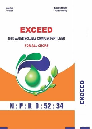 "Exceed 100% Water Soluble Complex Fertilizer for All Crops  -1KG