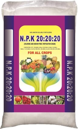 NPK 20-20-20 Fertilizer (1 kg, Powder)