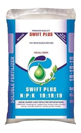 Swift Plus NPK 19:19:19 Water Soluble Fertilizer for All Crops