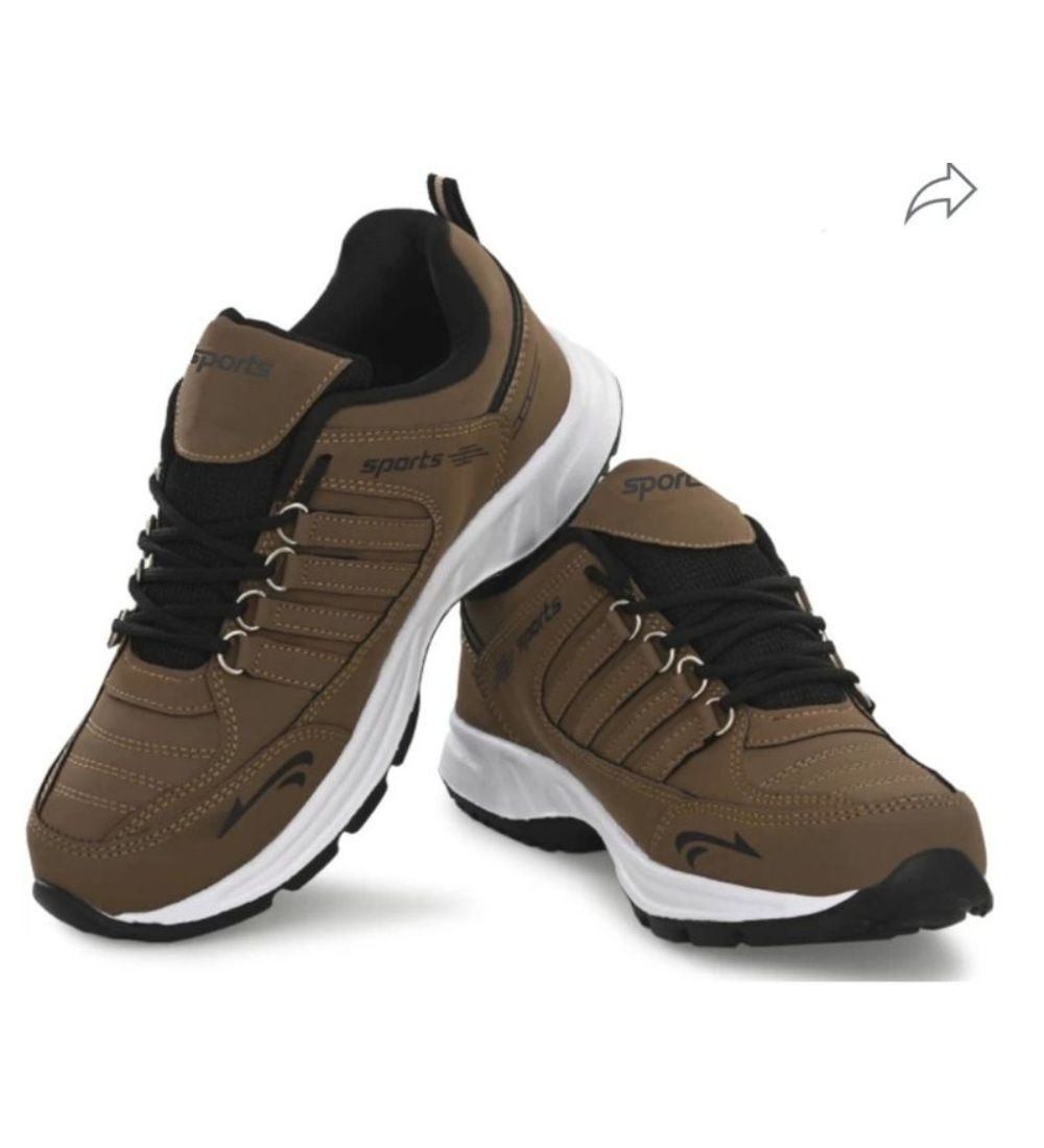 Men's Casual Synthetic Leather Lace-Up Shoes (Brown) PID57502