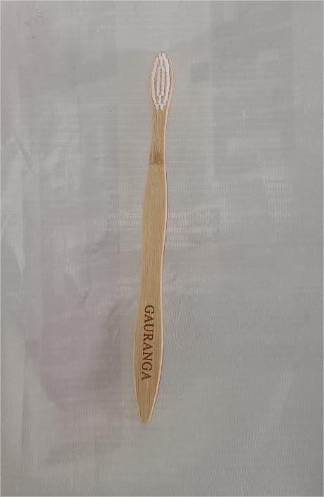 Gauranga Natural Bamboo Toothbrush - Eco-Friendly and Biodegradable - Soft Bristles