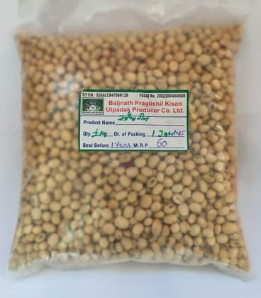 Organic Soybean Seeds Online - 1kg Pack | Baijnath Pragtishil Kisan Utpadak Producer Co. Ltd.--- Desi Soya bean