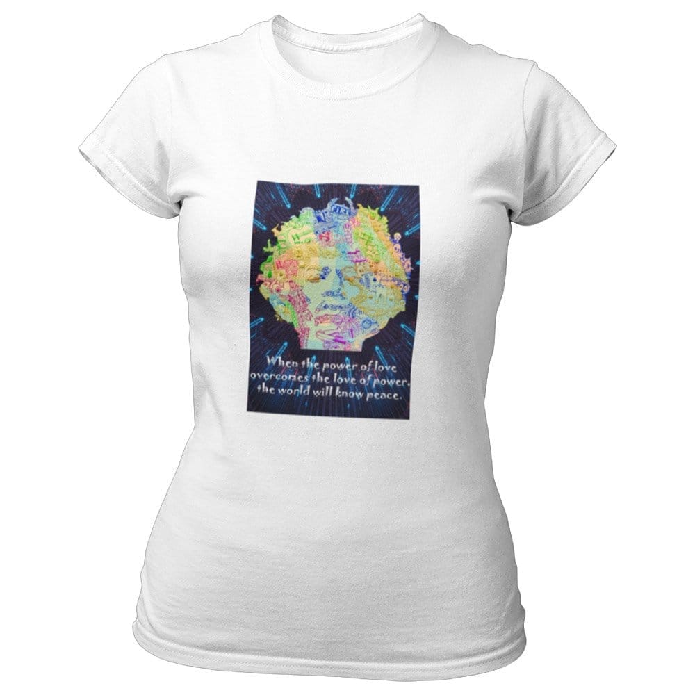 EqualLife Pure Cotton Bio-Washed T-Shirt Chest Printed-Legends Series - Tribute to Jimmy Hendrix Design No.2-by ZingerTees-Women-EL9120318-F