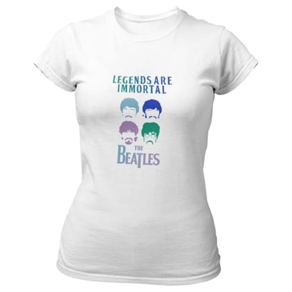 EqualLife Pure Cotton Bio-Washed T-Shirt Chest Printed-Tribute to The Beatles-Rock Music Legends-6-by ZingerTees-Women-EL9120341-F