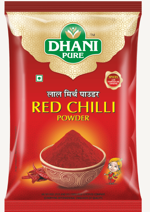 DHANI PURE RED CHILLI / LAL MIRCH POWDER (PREMIUM QUALITY), 100g