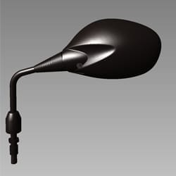 Side Rear View Mirror - Left - Black - Glamour | Passion Pro | Super Splendor - 88120AANH01ZAS