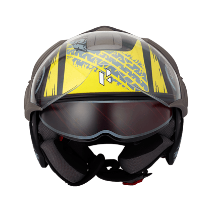 Helmet Armando Series Moderno Black & Yellow - Large