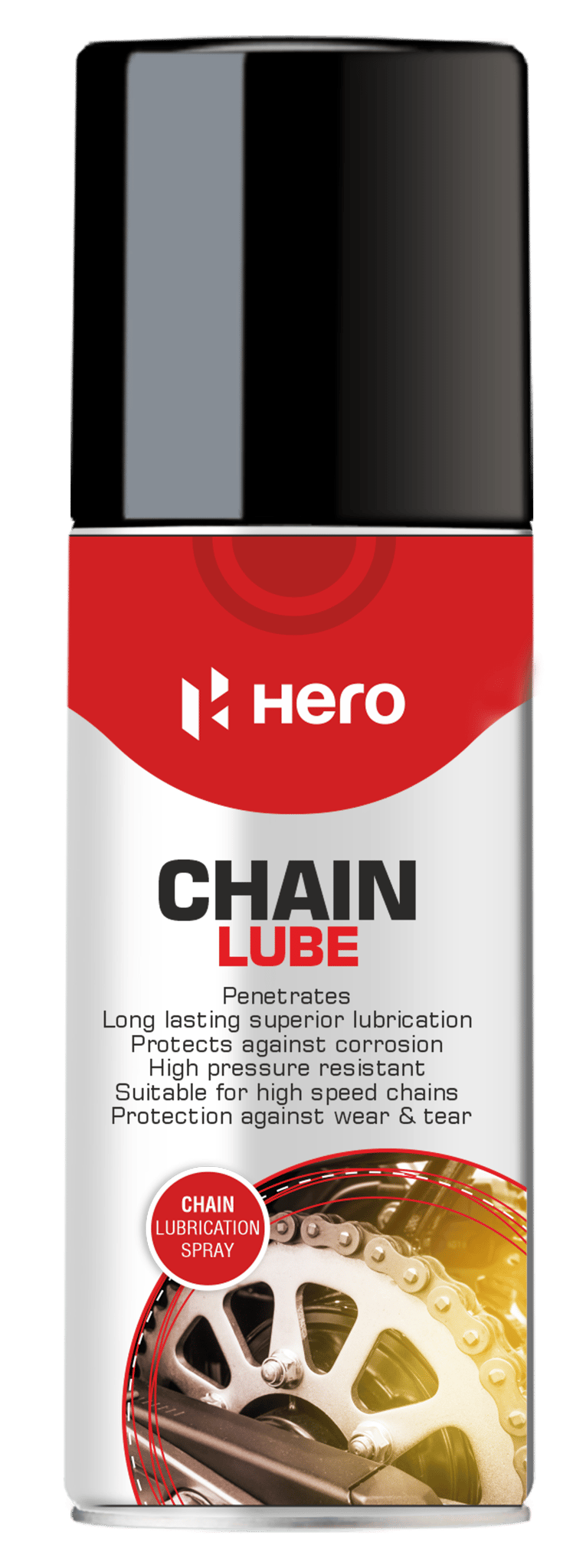 Hero Chain Lube for all bikes (100ml ) Long lasting superior lubrication | Prevents rust and corrosion | Protection against wear & tear - SPDCHL0001S