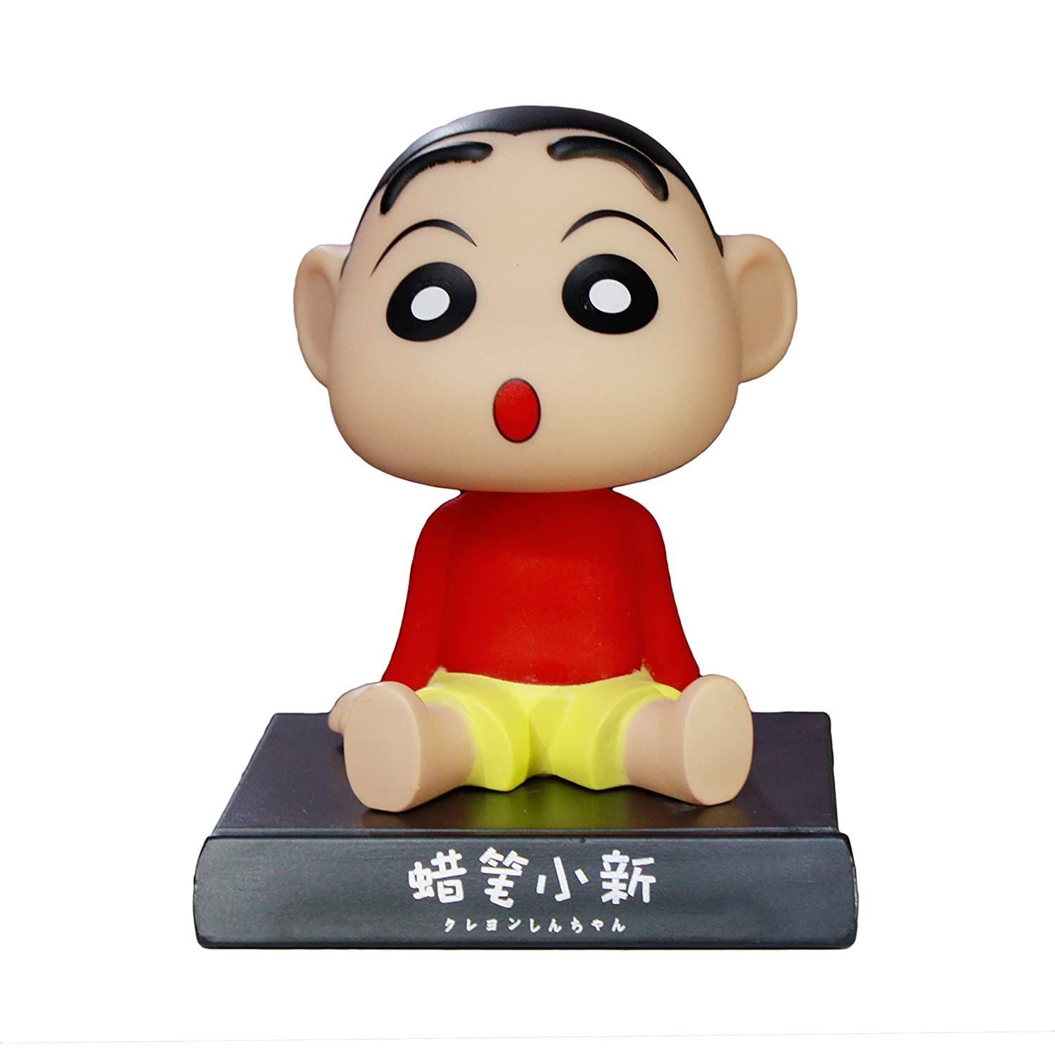 Shinchan Action Figure Bobblehead for Car Dashboard with Mobile Holder