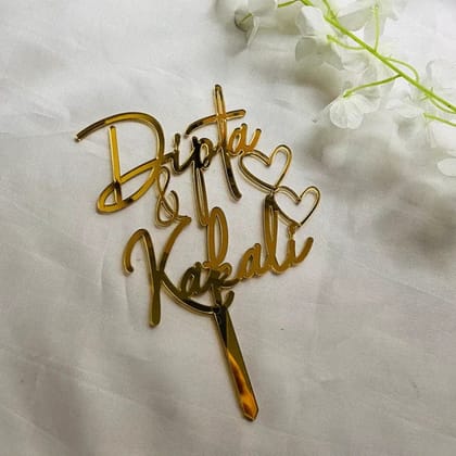 Personalized cake topper for Couples